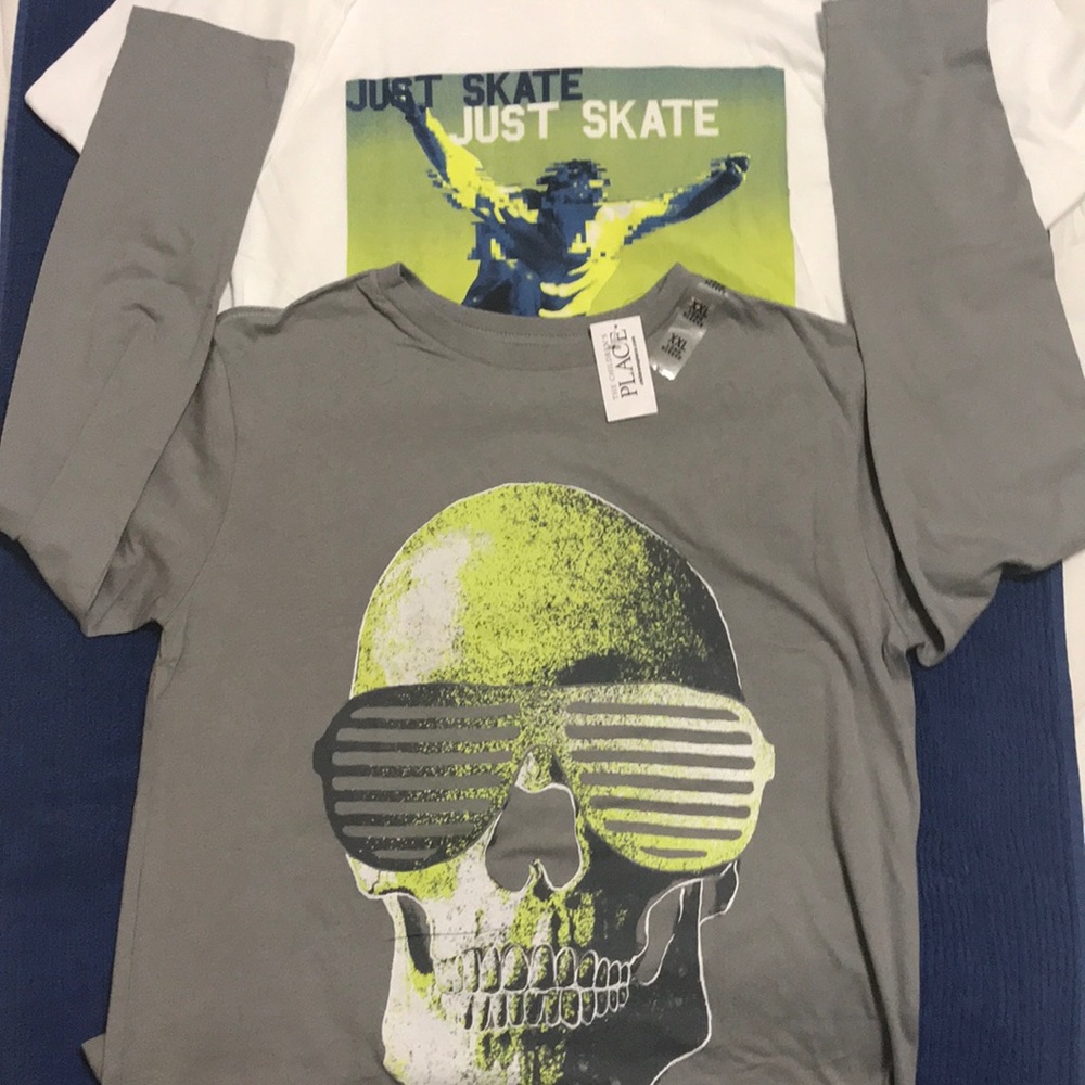 Two The Children’s Place Fun Graphic Shirts NWT
